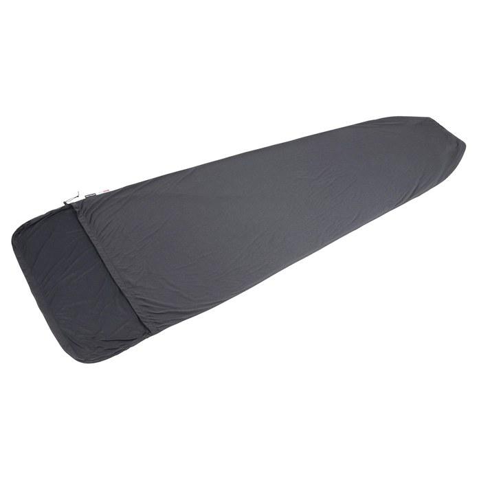 CAPTAIN STAG Sleeping Bag Liner - Thermolite - Mummy Type - with Drawstring Hood - Black - 90(50) x 210cm