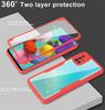 For Samsung Galaxy A51 Case 360 Clear PC Shockproof Phone Cover For GalaxyA51 A 51 With Screen Protection Silicone Bumper Funda