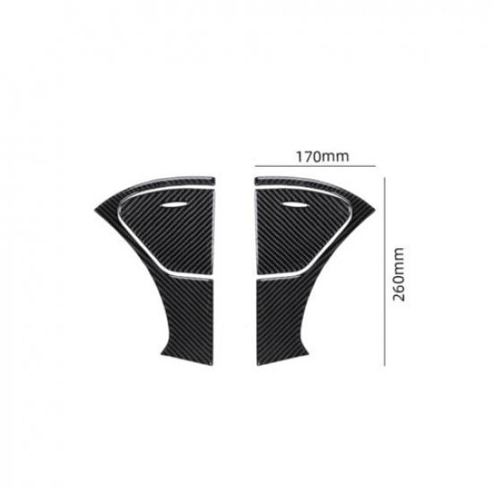 Carbon Fiber Interior Rear Door Armrest Cover Trim For Mercedes-Benz W211