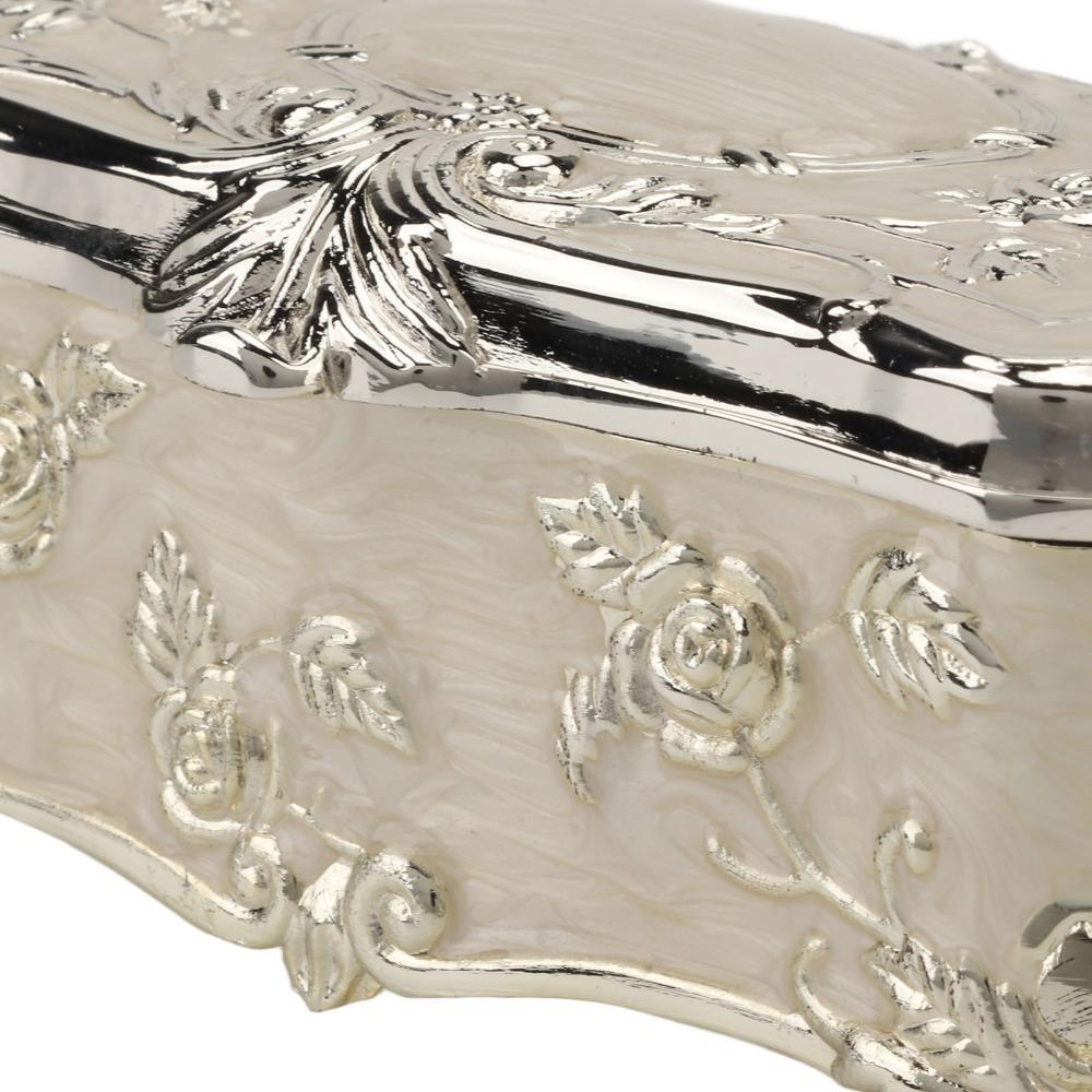 Zinc Alloy Jewelry Box Embossed Trinket Box Durable Toothpick Holder  Dining Table Storage