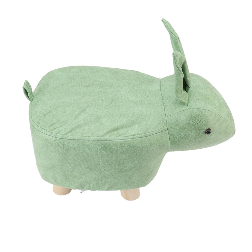 Stołek w kształcie zwierzątka z kreskówki Dziecięcy Dom Salon Uroczy Drewniany Podnóżek do Pokoju Zabaw Dziedziniec Zielony