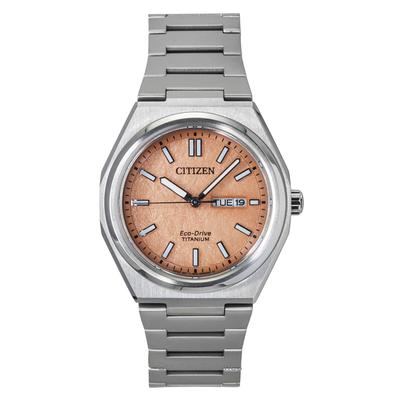 Zenshin Super Titanium Lõheroosakettaga Eco-Drive AW0130-85Z 100M Meeste Käekell
