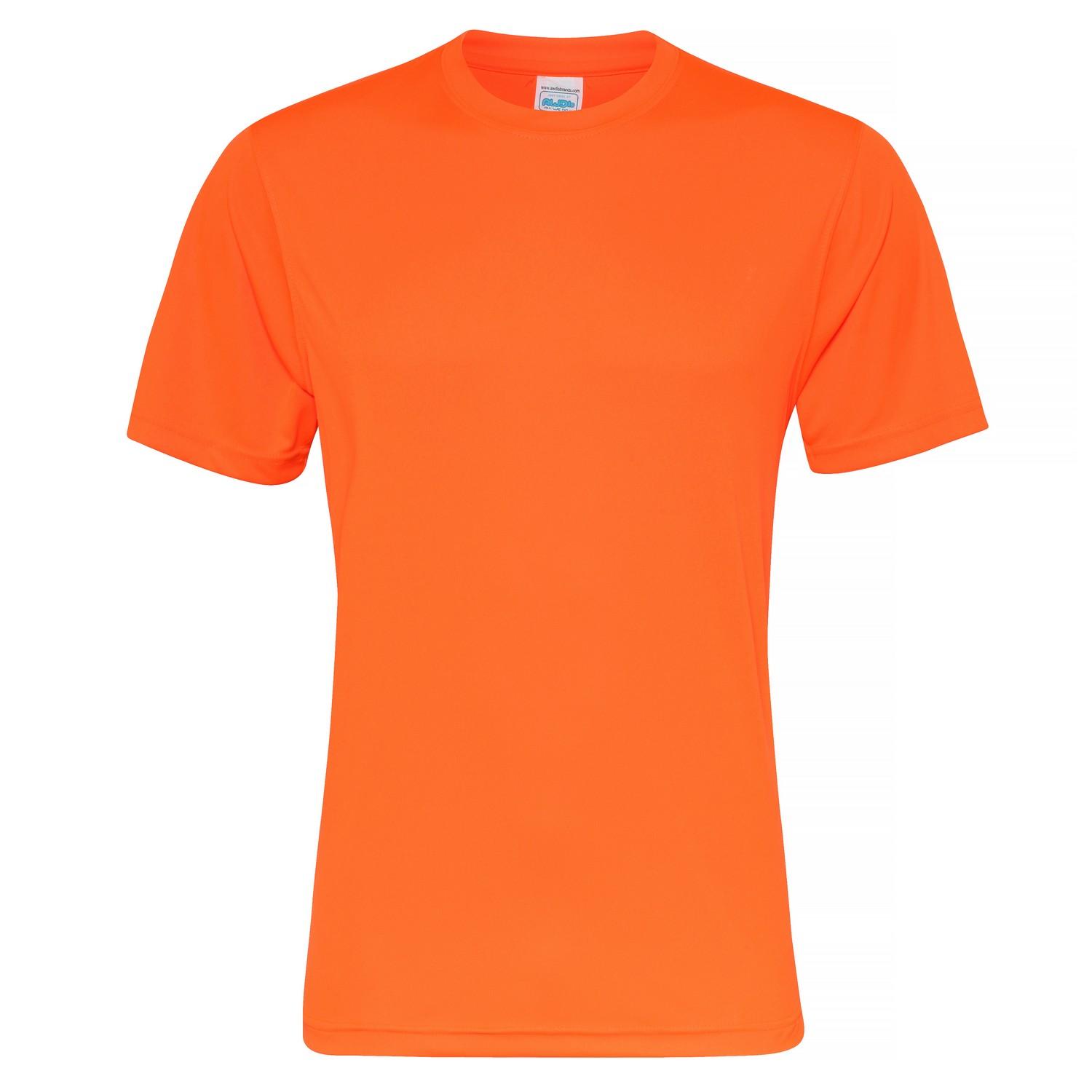 AWDis Just Cool Heren Glad T-shirt Met Korte Mouwen Xs Oranje