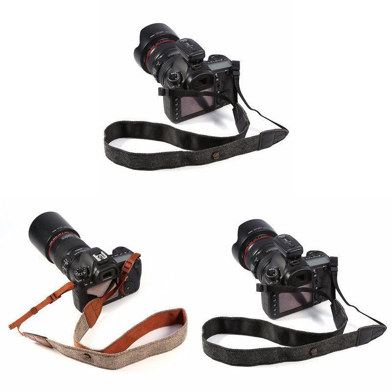 Camera Cotton Shoulder Strap For Dslr Cameras With Adjustable Length For Comfortable Photography