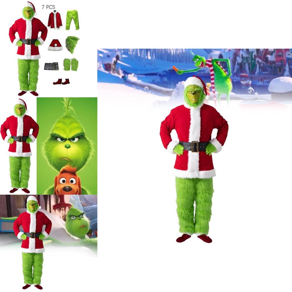 Der Grinch Weihnachtskostüm Cosplay Outfit Für Erwachsene Feierparty