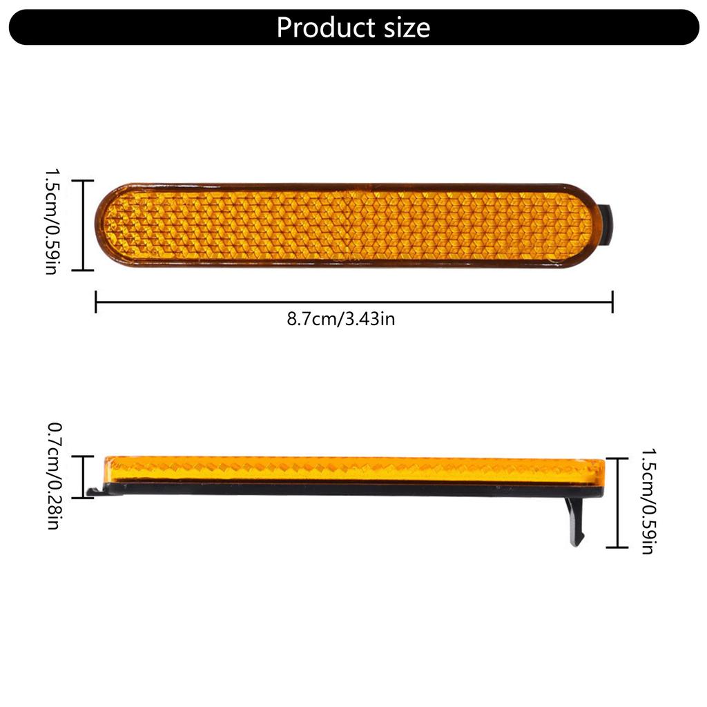 2Set Electric Scooter Side Reflective Strap Safety Tube Night Reflector Scooter Rear Wheel Protective Decorative Shell