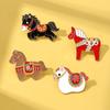 2026 Zodiac Horse Badge Year Of The Horse Birthday Small Gift Brooches Horse Year Mascot Brooches Clothing Accessories