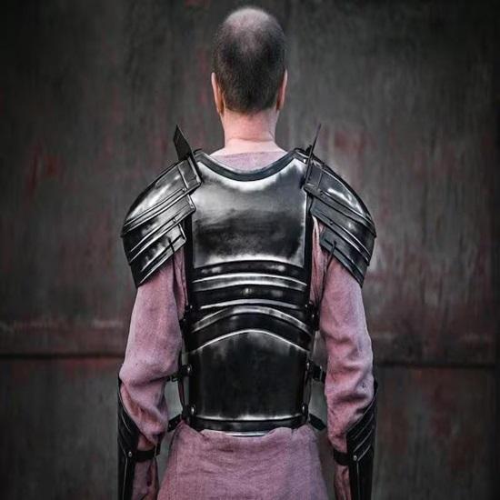 Dwarf Knight Blackened Steel Full Armor Cosplay Battle Gear Reconstruction Warrior Armor Style
