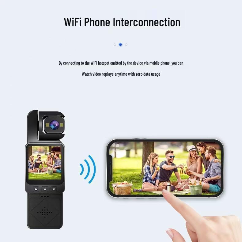 WiFi-Enabled Portable Outdoor Sports & Cycling Camera