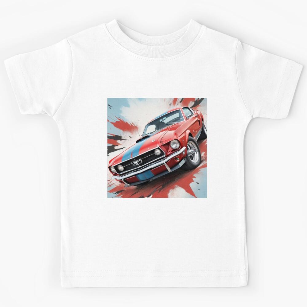 Classic Mustang 1969 – Retro Muscle Car Art Kids T-Shirt 120