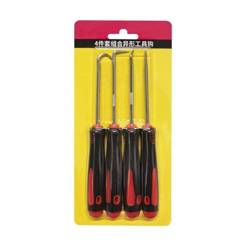 FUYUERO Pick & Hook Set, Pick Tool, Precision Hook Set with 4 Multi-Functional Hooks for Assembling and Removing Small Parts, Automotive and Electroni