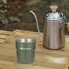 300ml Outdoor Camping Cup Portable Stainless Steel Tea Coffee Milk Mug Stackable for Travel Hiking Backpacking