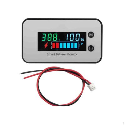 7-100V Voltmetre Metre Arka Işık Gücü Yüzdesi Pil Kapasitesi Araba Ve Kamyon için Renk Göstergesi
