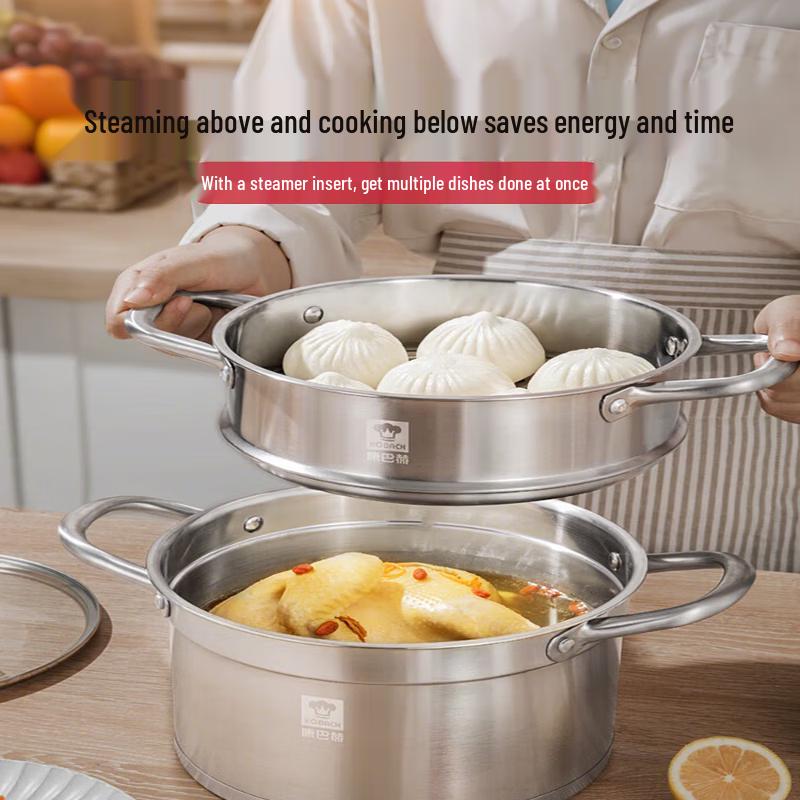 KOBACH 304 Stainless Steel Multi-Purpose Steamer Pot 22cm