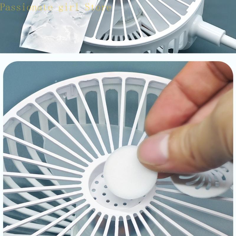 87HA Space Saving 5W Rotatable Socket Fan 360 Degree Adjustable Ventilation System Suitable for Bedroom Kitchen Room