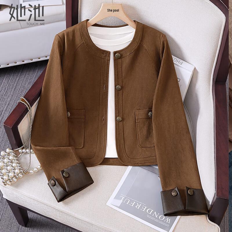 

Taché Women s Maillard Style Retro Spliced Short Jacket L