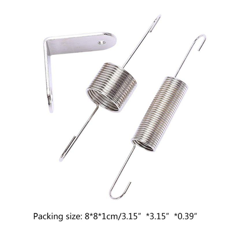 3pcs New Chrome Throttle Return Spring Bracket & Dual Springs Kit For Chevy Ford Mopar Engines SBC BBC 302 350 Auto Parts