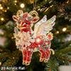 Ornament Agățat Capră Strălucitoare Model Plat Acrilic 2D Pandantiv Animal Farmec Oglindă Retrovizoare Mașină Ornament Brad de Crăciun