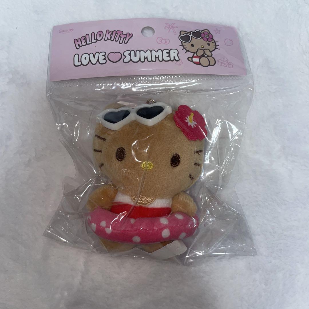 

[USED] Olive Young Sanrio Tan Hello Kitty Mascot Plush Toy