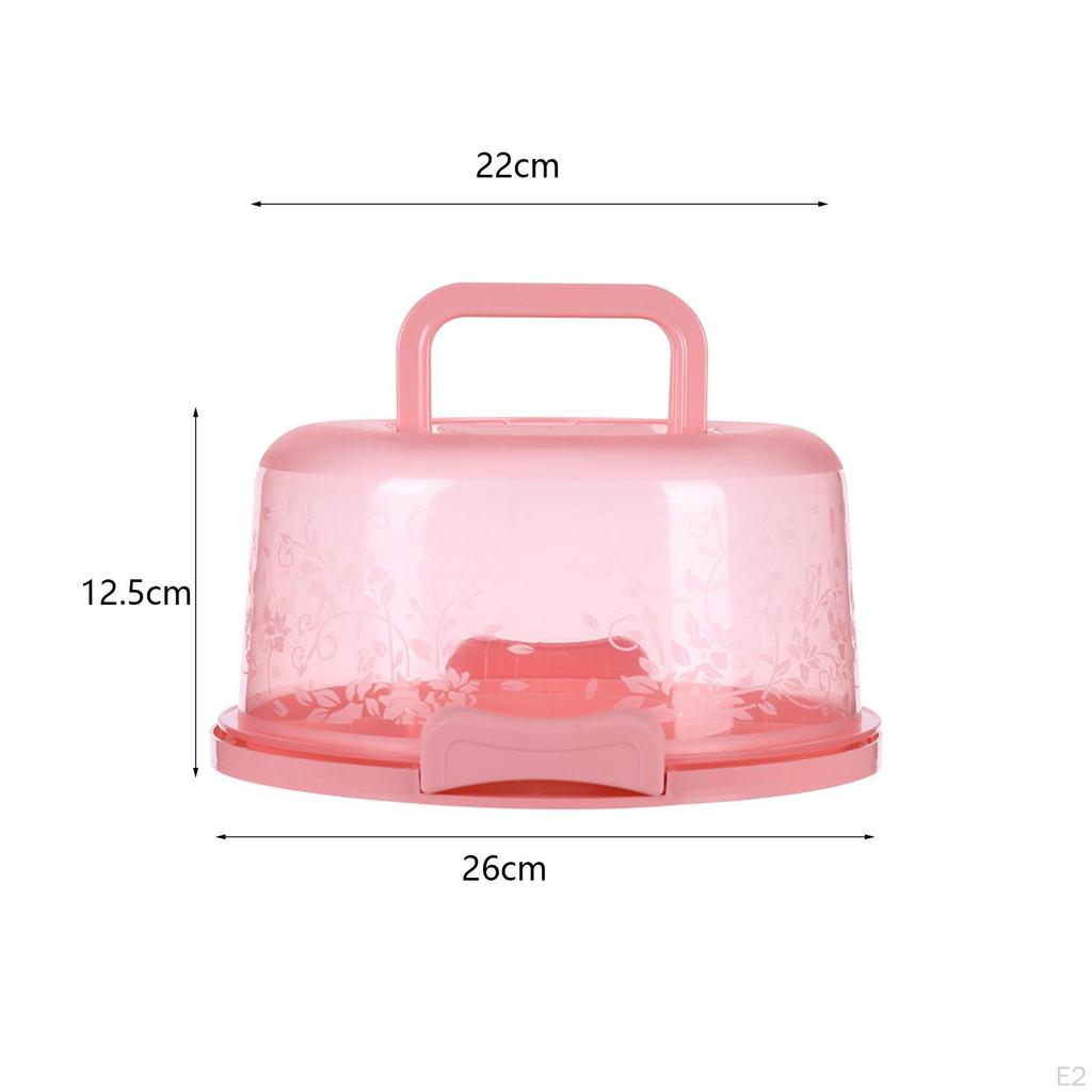 Cake Container Carrier with Handle Multipurpose Accs Base Portable Keeper Storage