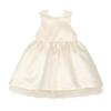 LUSON Baby Girl White Lapel Princess Dress
