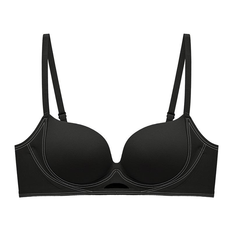 New Seamless Bra for Women, Breathable and Comfortable, Gathering Thick Small Bust Student Party Bra