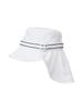WIDEANGLE Co Ruffle Cover Bag Bucket Hat_White