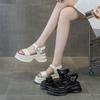 Platform Sandals Women's Summer 2025 New Explosive Internet Celebrity Heel Roman Wedge Heel Muffin Sports Fashion