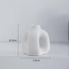 Minimalism White Color Ceramic Vase Table Centerpiece Art Flower for Dining Room Wedding Decor