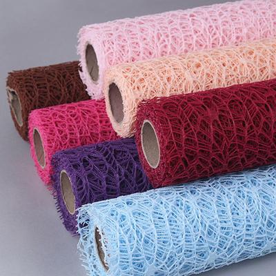 Flower Wrapping Mesh Paper Iregular Hollow Net Wrapper Floral Bouquet Paper Fresh Flower Packaging Sheet Florist Wrap Supplies