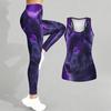 Wild Wolf Pattern Print Yoga Outfit for Women Fashion Workout Leggings Fitness Sports Casual Yoga Set Sports Suit