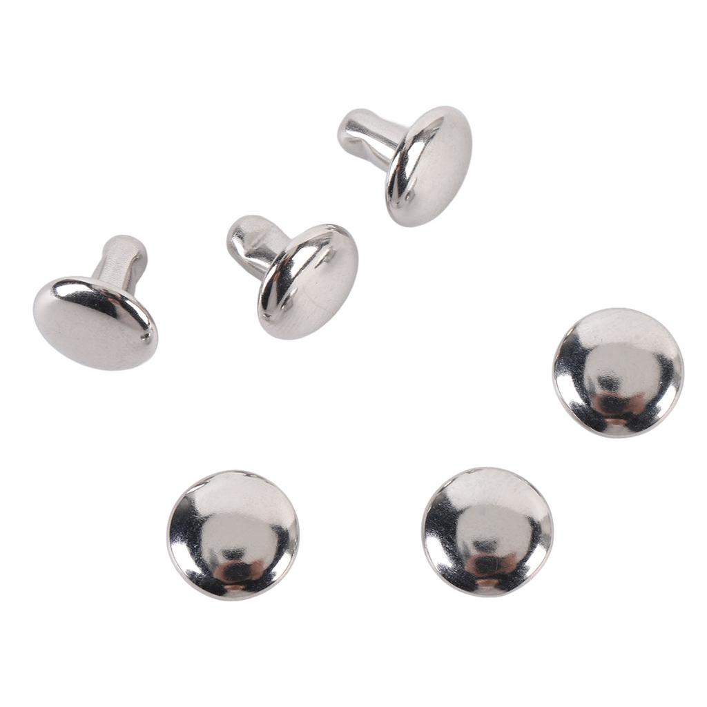 Set 500 nituri dublu față, oțel inoxidabil, vârf rotund, 8x6mm, set știfturi pentru meșteșuguri din piele, îmbrăcăminte B