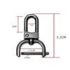 16/20/25mm Bag Belt Buckle Universal DIY Craft Metal Removable Hook Trigger Clip Buckle