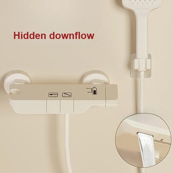 Shower Set Household Constant-temperature Bath Bathroom Pressurized Shower Head Cream-colored Bathroom Showerhead