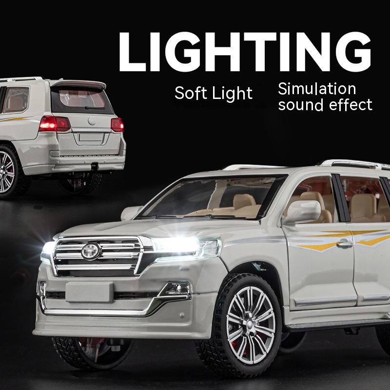 1:24 Simulated Land Cruiser SUV Alloy Car Model Ornament Metal Business Sedan Model Give Boyfriend Gift