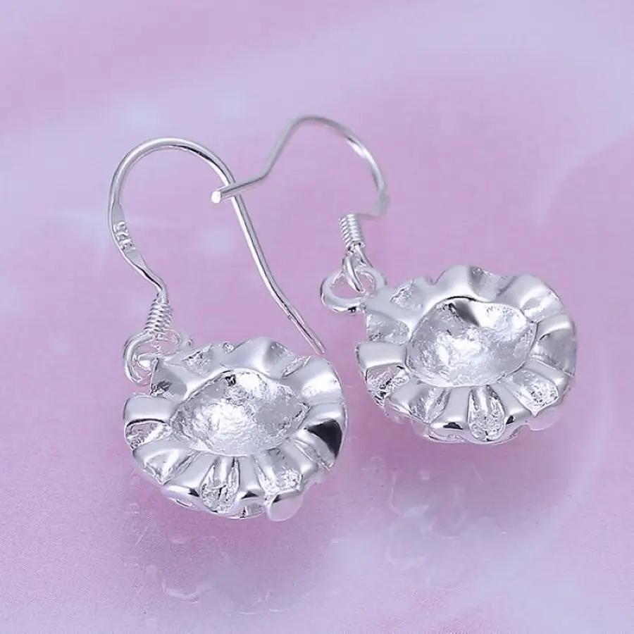 Top Quality Fashion   Copper Earrings For Women Lady Girl Wedding  Flower Jewelry  Cute Party