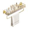Bathroom Shelf Toilet Light Luxury Wash Desk Acrylic Gold Toilet Toilet Towel Storage No Punching