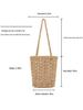 Versatile Hollow Cotton Rope Woven Bag for Seaside Vacations and Daily Commutes