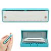 Blues Harmonica 10‑Hole Mouthorgan C Key Stainless Steel Cover Small Cute Portable Gifts