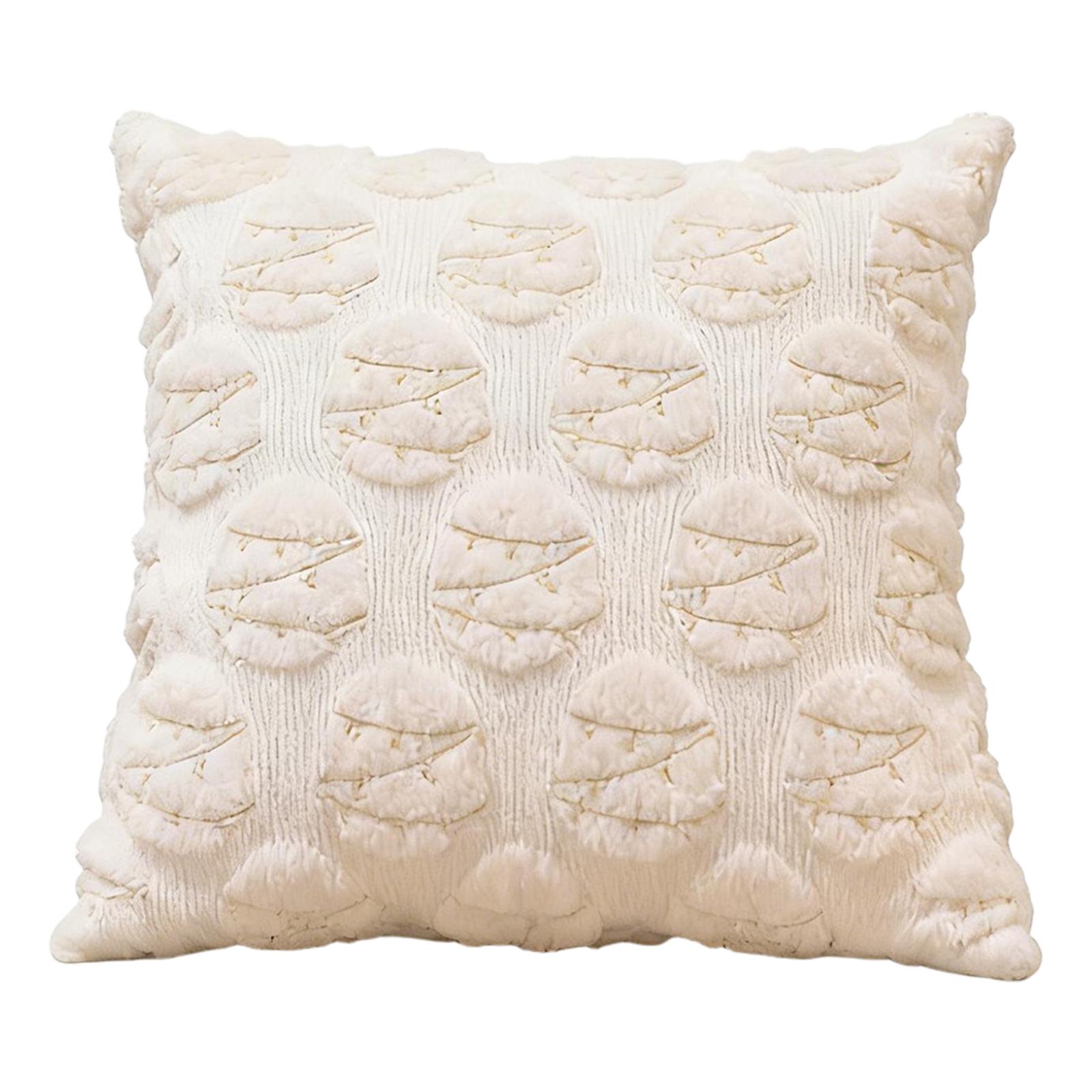 

New Soft Fluffy Pillow Cover Bunny Egg Throw Pillowcase Embroidery Pillow Case Living Room Decor White 40x40cm білий