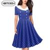 Fashion Summer Spring Short Sleeve V-Neck Casual Dresses