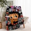 Betty Boop Print Blanket - Soft & Comfortable, for Bedroom, Travel, Sofa, Home Decoration - Birthday Christmas Gift for Friend