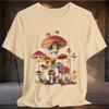 Whimsical Mushroom Graphic Tee – Boho Nature Lover Shirt