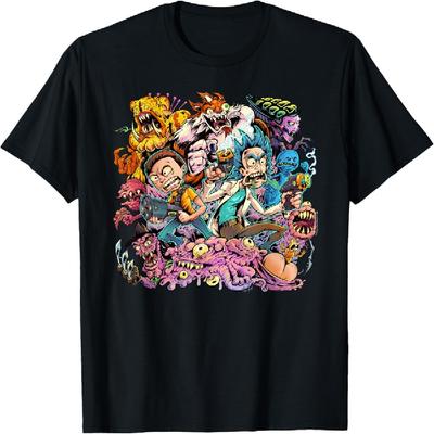 Rick and Morty Brian Allen Group Illustration T-Shirt