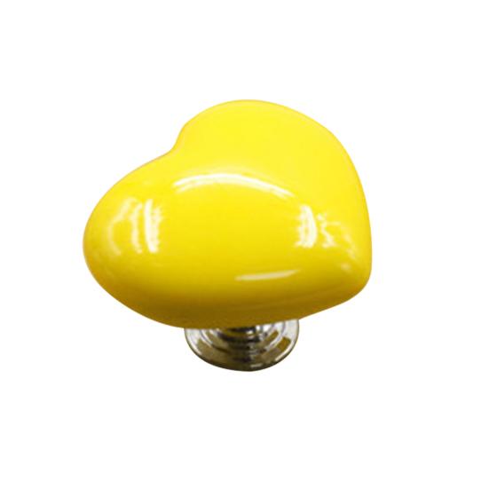 Herzförmiger Keramik-Schubladenschrank-Garderobe-Schrank-Zugknopf-Möbelgriff