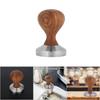 Wooden Handle Espresso Powder Flat Press Ergonomic Design Coffee Press  Coffee Brewing