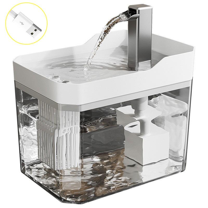 Automatische 1,5L Haustier-Wasserfontäne Filter Stumm Katze Trinknapf Haustier Mobiler Wasserspender Für Hund Und Katze Wasserfütterung Zubehör Set