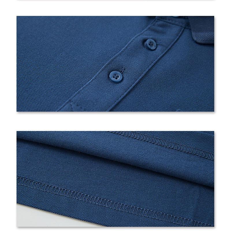 New Summer Men's Cotton Polo Shirts Loose Plus Size Pocket Breathable Absorb Sweat Casual Business Polo Shirt