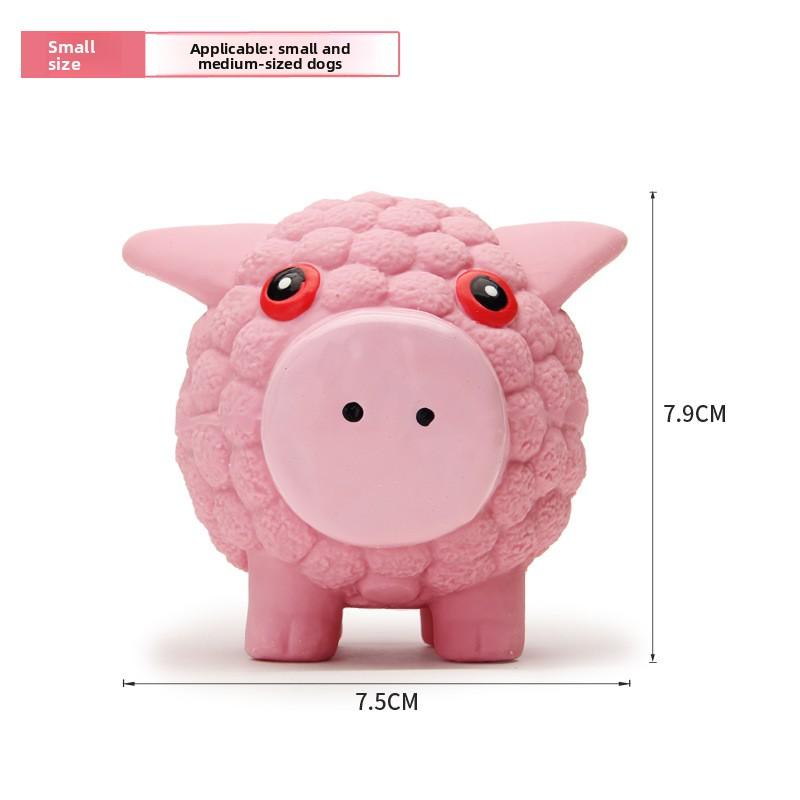 Cute Fruit Seal Shaped Latex Squeaky Dog Toy Durable Bite Resistant Teething Chew Toy for Small Medium Dogs Puppies Relieve Boredom