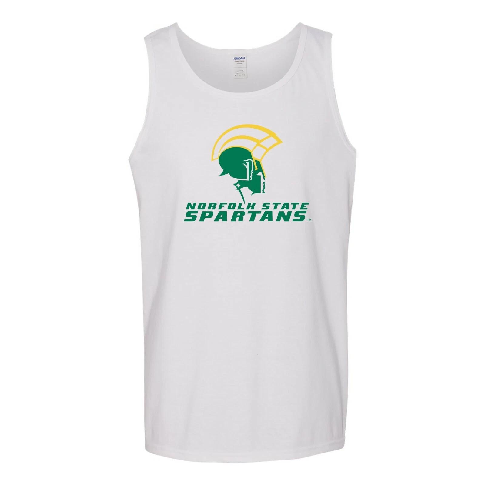 Norfolk State Spartans Primary Logo University Sports Team Tank Top - White S